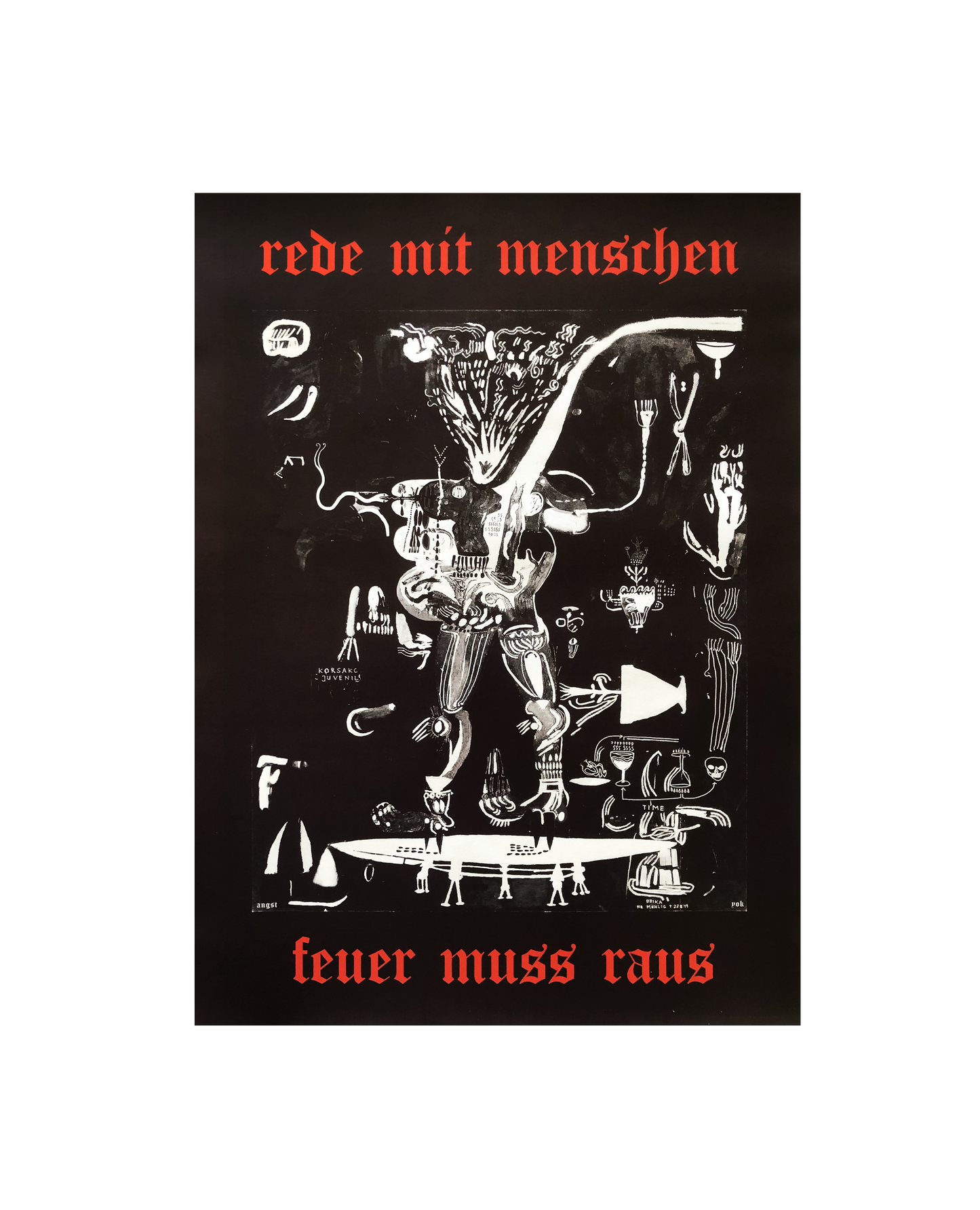 PRINT FEUER RAUS SCHWARZ