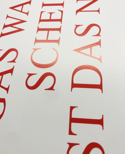 PRINT GAS WASSER SCHRIFT