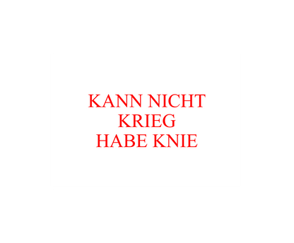 PRINT KNIEKRIEG LOGO