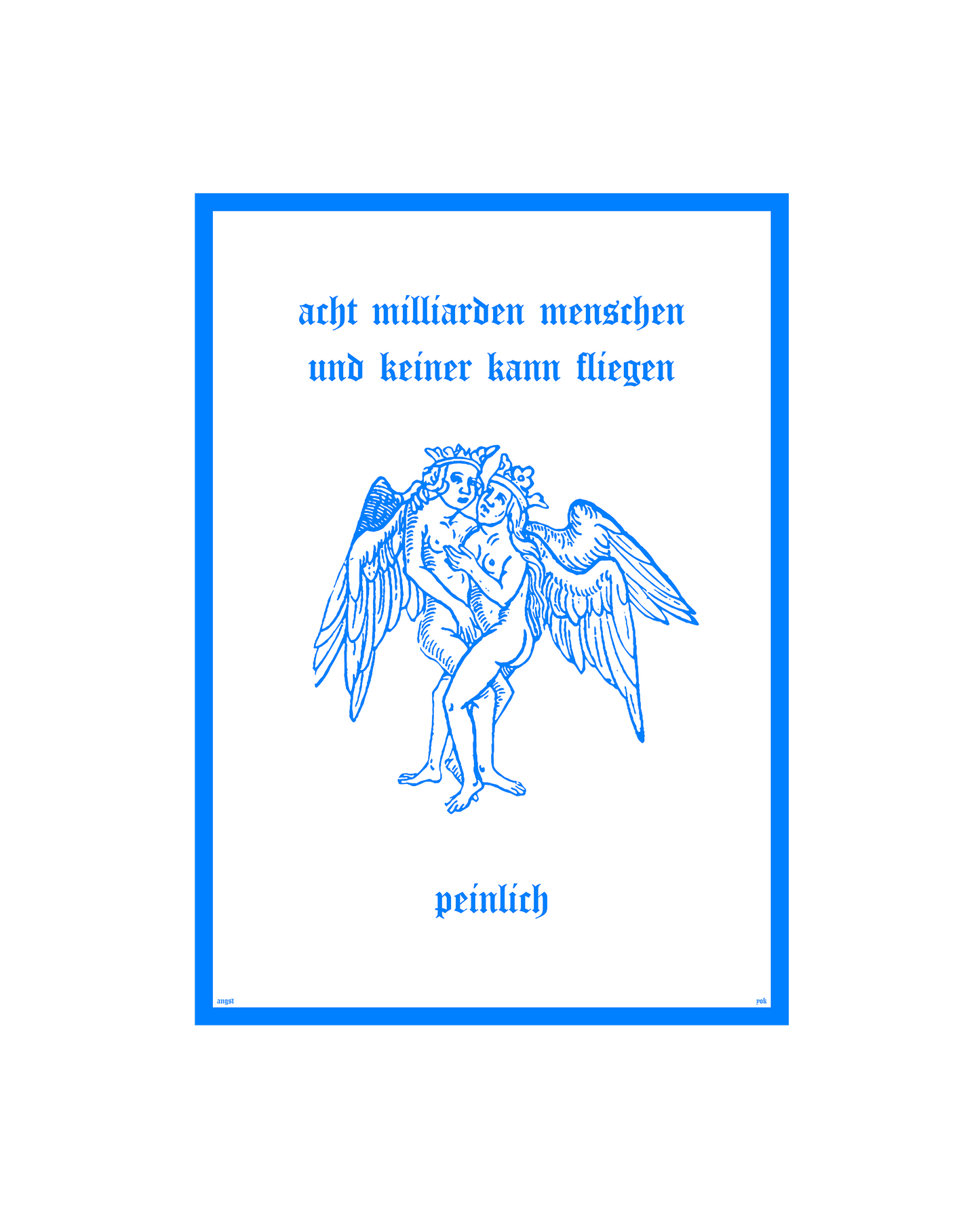 PRINT 8 MILLIARDEN BLAU