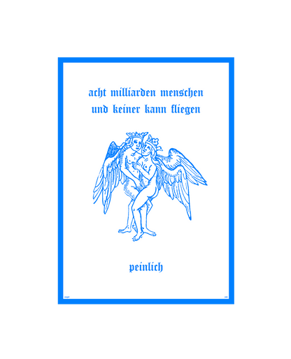 PRINT 8 MILLIARDEN BLAU