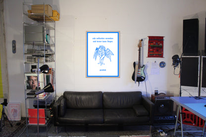 PRINT 8 MILLIARDEN BLAU