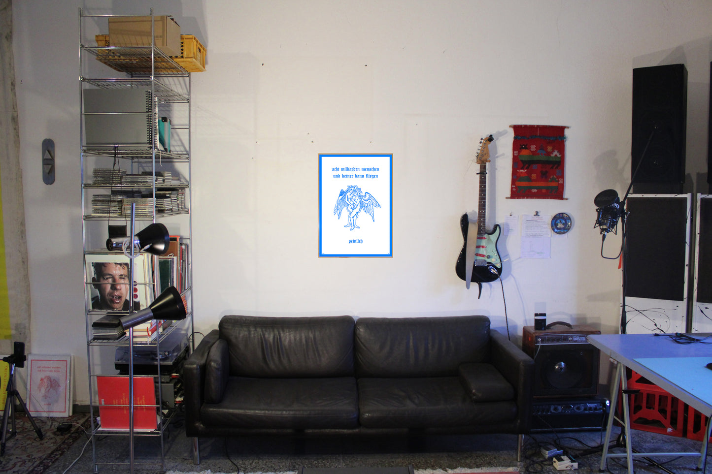 PRINT 8 MILLIARDEN BLAU