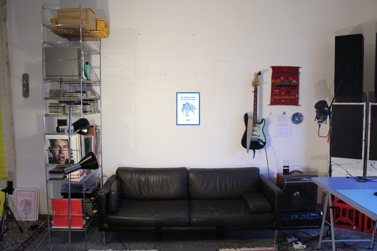 PRINT 8 MILLIARDEN BLAU